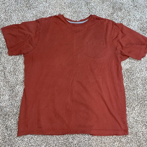 🩷Men’s xxlt t shirt with front pocket amber orange - Picture 1 of 2